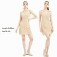 thumbnail image 1 of Plus Size Full Slips Dresses For Women Thin Seamless Ice Silk Summer Petticoat Underskirt Dress Sleeveless Inner Vest Dress 5XL, 1 of 7