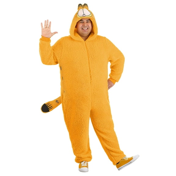 Plus Size Garfield Costume Onesie for Adults