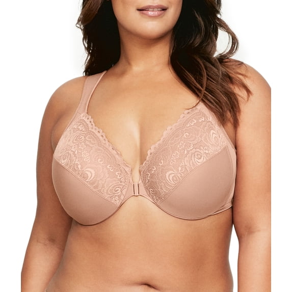Glamorise WonderWire Front-Closure Underwire Bra 1245 (Women's & Women's Plus)