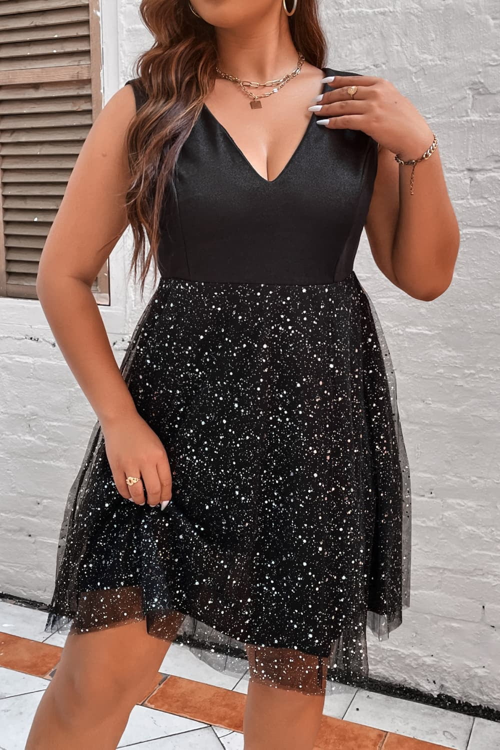 glitter plunge dress Zurie Plunging Halter Mini Dress Sequin Silver