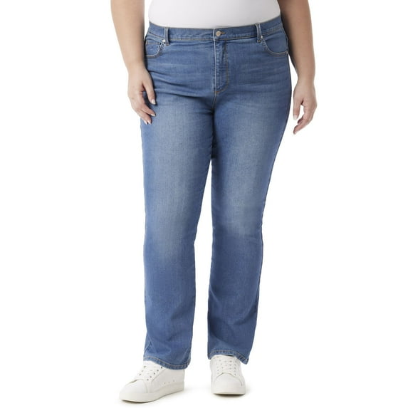Plus Size Gloria Vanderbilt Amanda Original Boot Cut Jeans Color: Crested Butte Size: 24W SHORT
