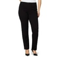 thumbnail image 1 of Plus Size Gloria Vanderbilt Amanda Ponte Pants Color: Black Size: 20W SHORT, 1 of 1