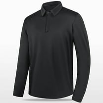 Plus Size Golf Shirts for Men Long Sleeve Button Collared Tshirts Shirt Big & Tall M-5X Casual Solid Stretchy Pullover Slim Breathable Workout Tops