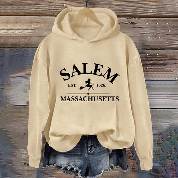 Plus Size Halloween Hoodie for Women Oversized Pullover with Funny Print, Fall Fashion Sweatshirt for Party