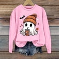 thumbnail image 1 of Plus Size Halloween Hoodie for Women Oversized Pullover with Funny Print, Fall Fashion Sweatshirt for Party, 1 of 4