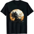 thumbnail image 1 of Plus Size Halloween Witch T-Shirt Women Sexy V Neck Ring Hole Tees Blouse Short Sleeve Fall Holiday Tunic Tops 1549, 1 of 3