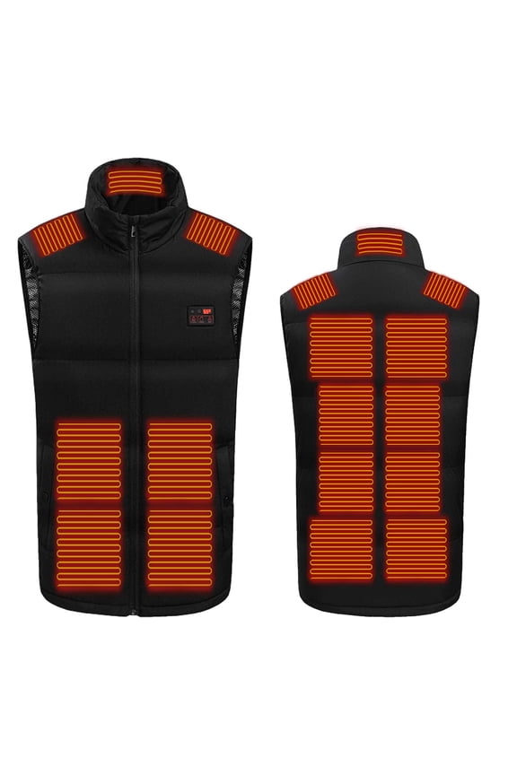 Plus Size Heated Jackets for Men Outdoor Warm Clothing Heated For Riding Skiing Fishing Charging Via Heated Coat