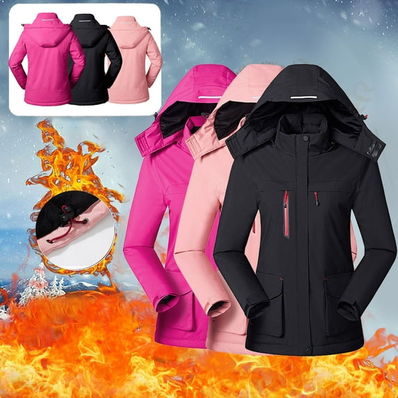 Plus Size Heated Jackets for Men Women Outdoor Plush Heat Jacket USB Charging Heating Warm Mountaineering Clothes Long Sleeve Tops