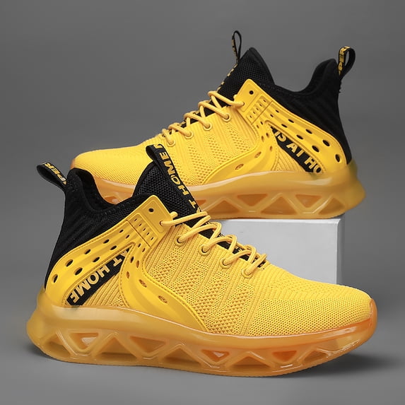 Plus Size High-Top Woven Sneakers