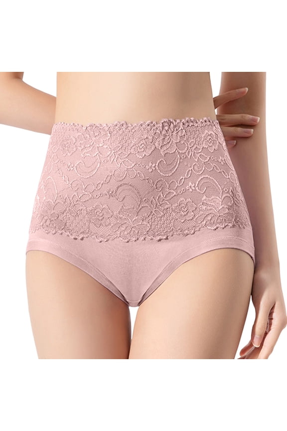 Plus Size High-Waist Striped No-Show Bikini Tanga for Women Underwear Custom Thongs Panties with Comfort Fit and Pink XXL