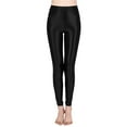 thumbnail image 1 of Plus Size High Waist Workout Leggings Shiny Pants Yoga Tights For Women, 1 of 2
