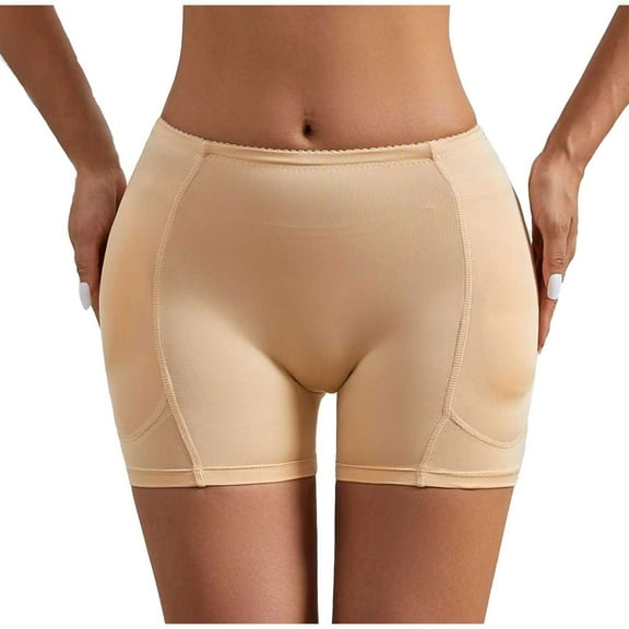 Plus Size High Waisted Shorts With Foam Padding For Enhanced And Lift Body Pants