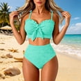 thumbnail image 1 of Plus Size High Witth Waist Two Piece Swimwear For Swim Dress Design Ready Bathing, 1 of 3
