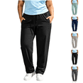thumbnail image 1 of Plus Size Hiking Pants Women Lightweight Waterproof Athletic Joggers Stretch Active Pants with Zipper Pockets, 1 of 8