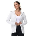 thumbnail image 1 of Plus Size Hooded Coat For Women Lightweight Casual Wear Spring Summer Fall Outerwear With Pockets Comfortable Loose Fit Long Sleeve Jacket, 1 of 2