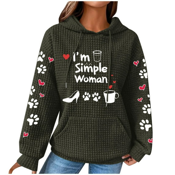 Plus Size Hoodie for Women Christmas Ugly Sweater Clearance Long Sleeve Tops for Woman Crewneck Sweater Women Fashionable Women's Printed Pullover Round Neck Top