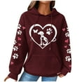 thumbnail image 1 of Plus Size Hoodie for Women Ugly Christmas Sweatshirt Clearance Crewneck Sweater Women Long Sleeve Tees Fashionable Women's Printed Pullover Round Neck Top, 1 of 4
