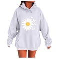 thumbnail image 1 of Plus Size Hoodie for Womens Pullover Fashion Casual Ladies Printed Long Sleeve Tops Blouse Hooded Sweatshirts, 1 of 4