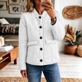 thumbnail image 1 of Plus Size Jackets for Women Quilted Lightweight Button Down Puffer Jacket Coats Padded Outwear with Pockets, 1 of 7