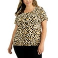 thumbnail image 1 of Plus Size Jacquard Dot Print Top Flash Combo 2X, 1 of 1