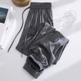 thumbnail image 1 of Plus Size Jogger Pants for Women Solid Lightweight Elastic High Waist Drawstring Relaxed Loungewear, Cozy Style, Sizes M-5XL, 1 of 5