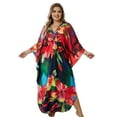 thumbnail image 1 of Plus Size Kaftan for Women Print Summer Caftan Loungewear Maxi Beach Dress Casual Housewear Over Sized moomoo Dresses Night Gown Resort Tunic Beachwear, 1 of 11
