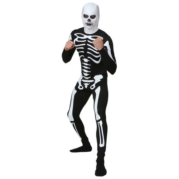Plus Size Karate Kid Skeleton Suit Costume