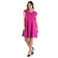 thumbnail image 1 of Plus Size Keyhole Neck Knee Length Dress, 1 of 6