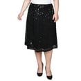 thumbnail image 1 of Plus Size Knee Length Sequined Skirt, 1 of 3