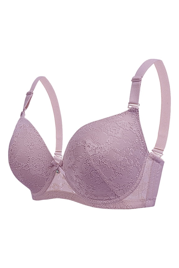 Plus Size Lace Bra Women Foam Underwire Support Lift D Cup Thin Comfortable Enhanced Shape Everyday Wear
