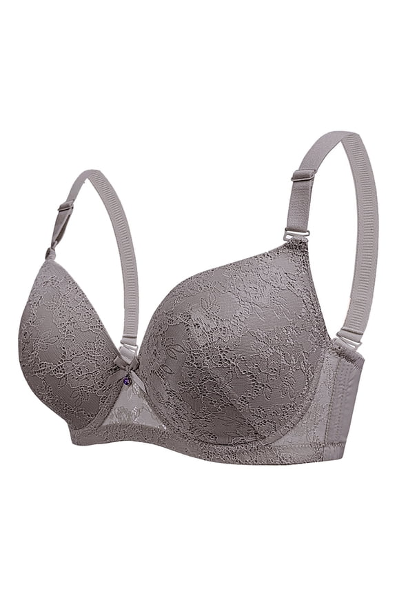 Plus Size Lace Bra Women Foam Underwire Support Lift D Cup Thin Comfortable Enhanced Shape Everyday Wear