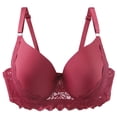 thumbnail image 1 of Plus Size Lace Bras for Women Underwire Supportive Push Up Tshirt Bra Adjustable Full Coverage Everyday Bralettes, 1 of 3