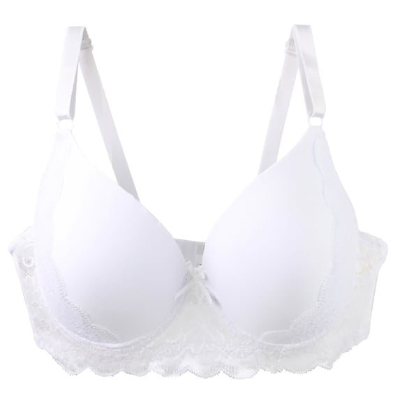 Plus Size Lace Bras for Women Underwire Supportive Push Up Tshirt Bra Adjustable Full Coverage Everyday Bralettes