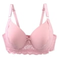 thumbnail image 1 of Plus Size Lace Bras for Women Underwire Supportive Push Up Tshirt Bra Adjustable Full Coverage Everyday Bralettes, 1 of 9