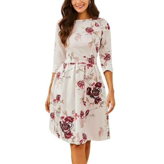 Plus Size Lace Swing Dresses for Women Off Shoulder Vintage Floral Evening Rockabilly Cocktail Skater Party Prom Ball Gown Summer Sleeveless Dress
