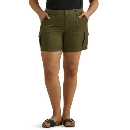 Lee® Womens Plus Size Ultra Lux Comfort with Flex to Go Cargo Short, Sizes 14-24 price history and forecast - Lee 112346795