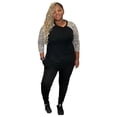 thumbnail image 1 of Plus Size Leopard Long Sleeve T-Shirt, 1 of 3