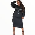 thumbnail image 1 of Plus Size Little Black Fringe Dress, 1 of 4