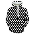 thumbnail image 1 of Plus Size Long Sleeve Hoodies for Men Drawstring Swaetershirts with Pockets Winter Casual Geometric Printed Tops, 1 of 4