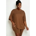 thumbnail image 1 of Plus Size Loose Fit Top & Biker Shorts Set, 1 of 2