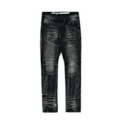 REASON CLOTHING Plus Size Mac Dark Wash Moto Jeans