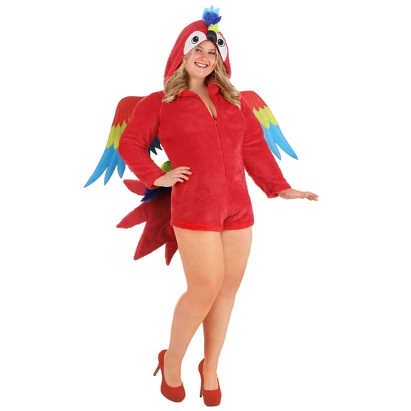 Plus Size Macaw Parrot Women's Costume