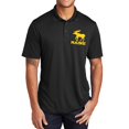 thumbnail image 1 of Plus Size Maine Moose Graphic Design PosiCharge Competitor Polo Tee Shirt - Black 2XL, 1 of 2