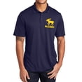 thumbnail image 1 of Plus Size Maine Moose Graphic Design PosiCharge Competitor Polo Tee Shirt - True Navy XL, 1 of 2