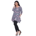 thumbnail image 1 of Plus Size Maji Tunic Red Geo 2X, 1 of 1