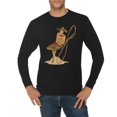 thumbnail image 1 of Plus Size Mariachi Lasso Graphic Long Sleeve Crewneck Tee - Black XL, 1 of 4