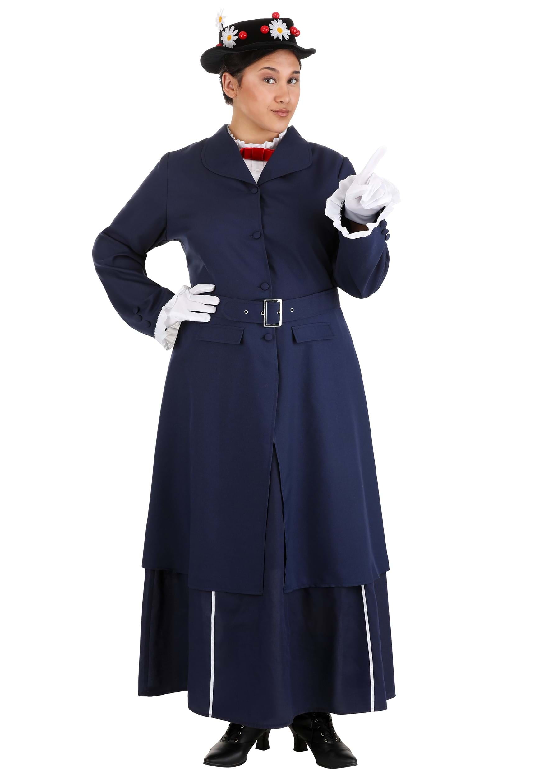 Adult Ladies Disney Mary Poppins Costume Women Fancy Dress main image 1