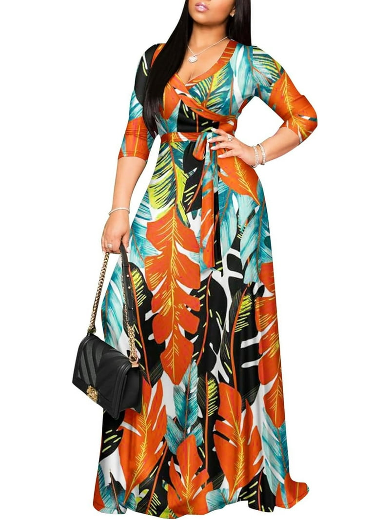 floral print cutout maxi dress Adèle Cut-Out Maxi Dress With Floral Print L / Blue