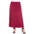 thumbnail image 1 of Plus Size Maxi Skirt Wine 3XL, 1 of 1