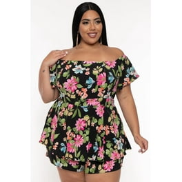 Plus size romper dress sale